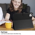 thumbnail image 6 of for Honor Pad X9 Pro 2025/Honor Pad X9A 11.5 inch Case, Rhombus Pattern Multiple Viewing Angles Stand Slim Folio Cover (Black), 6 of 6