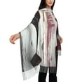 thumbnail image 4 of Fotbe Rustic Door Handle Closeup Print Womens Fall Winter Scarf Tassel Soft Warm Blanket Scarves Womens Shawl Wraps, 4 of 8