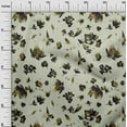 thumbnail image 3 of oneOone Georgette Viscose Light Green Fabric Floral Watercolor Dress Material Fabric Print Fabric By The Yard 42 Inch Wide, 3 of 4
