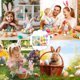 thumbnail image 4 of Juguetes de piscina, juguetes para bebés, juguetes para niños pequeños, juego de Pascua artificial, decoraciones de Pascua y juegos de fiesta, juego hecho a mano., 4 of 5