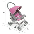 thumbnail image 6 of Glide Folding Single Doll Stroller - Gray/Pink, 6 of 10
