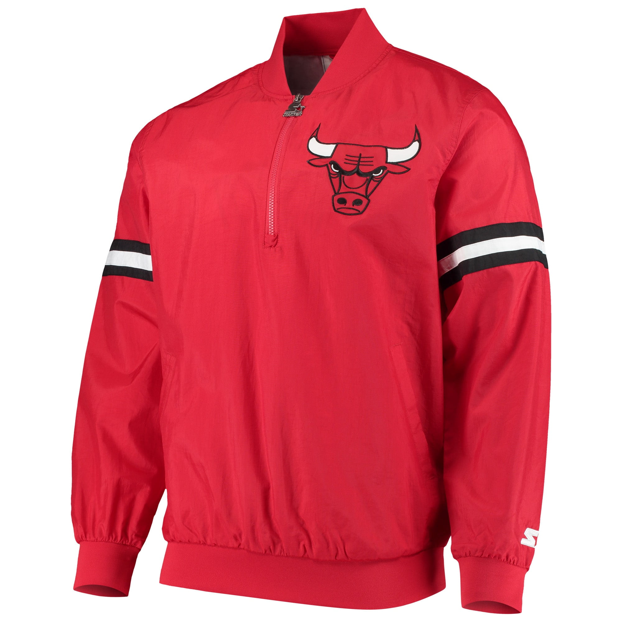 bulls pullover starter jacket