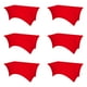 thumbnail image 1 of Mantel rojo BRILLMAX de spandex ajustado de 6 pies para mesa rectangular, 1 of 7