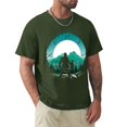 thumbnail image 1 of Camiseta de Kratos e Hijo para hombre camisa con cuello redondo gráfico de gato informal con estilo Verano, 1 of 7