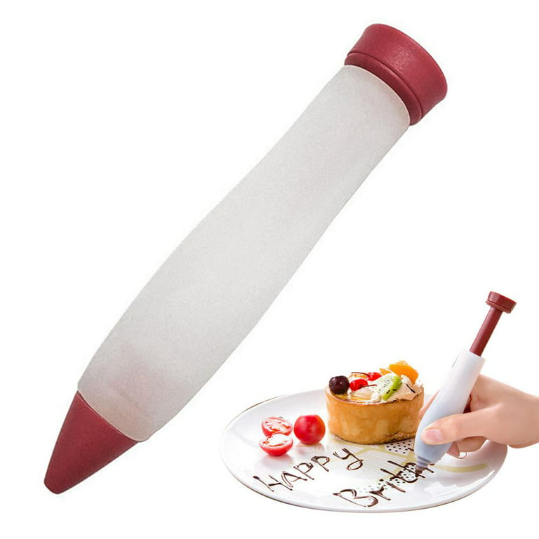 Wovilon 1Pc Mouldcream Cup Icing Piping Silicone Nozzle Dessert Decorator  Cake Pen Cake Diy Doodle Pen Milking Grease Pen 