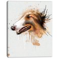 thumbnail image 2 of Brown Dog Portrait Watercolor - Oversized Animal Wall Art, 2 of 3