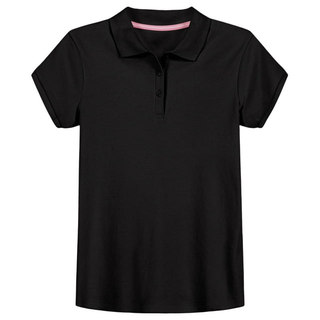 Camisa tipo Polo IZOD para Niñas Uniforme Escolar Negra Talla 7