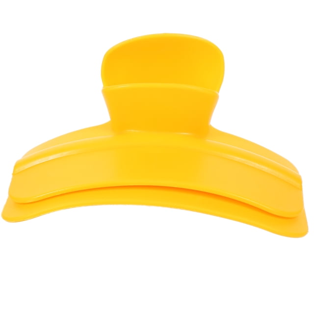 COMPUKAS Embudo Antigoteo De Silicona Amarillo Para Líquidos Con Flexible Y Superficie Lisa Segura