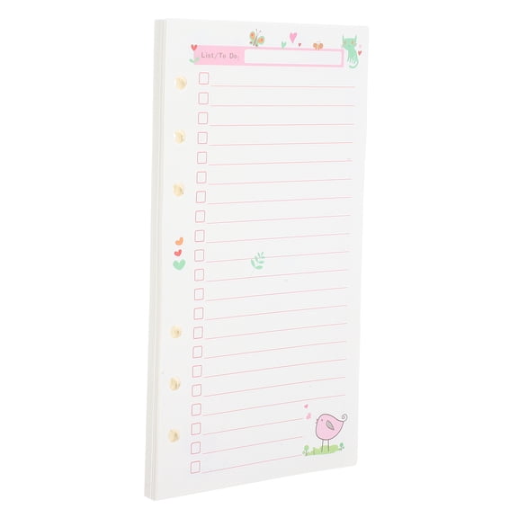 WHAMVOX Refillable Planner Binder Paper for Art Smooth Notebook Paper with Six Holes Size