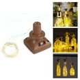 thumbnail image 3 of 6PCS 1m 10LED Solar Powered Cork Shape String Light Waterproof Wine Bottle LED Lamp Warm, 3 of 8