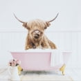 thumbnail image 5 of Amy Peterson Highland Cow in Cottage Rose Bath 16" x 20" Framed Canvas Art Print by Design Ovation, 5 of 10