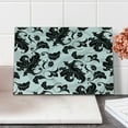 thumbnail image 2 of Floral Cutting Board, Flower Leaves Ivy Plant Swirl Like Image with Abstract Shadow Print, Decorative Tempered Glass Cutting and Serving Board, Small Size, Pale Grey White, by Ambesonne, 2 of 5