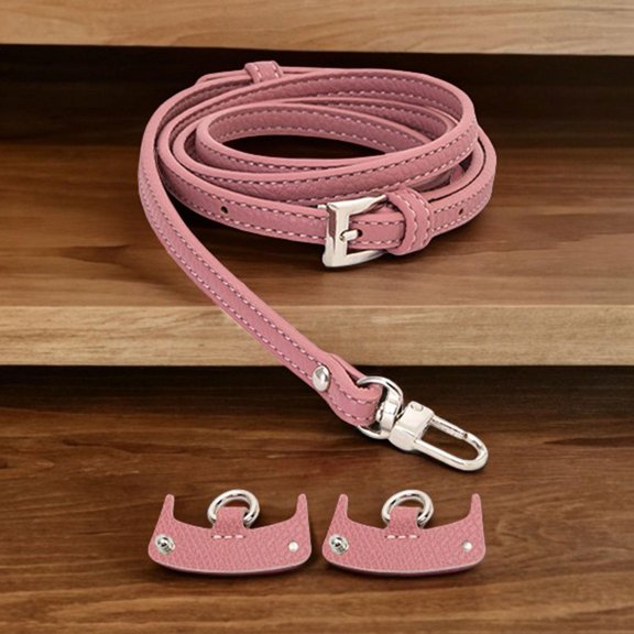 Segolike Purse Strap for Handbag Replacement Trendy with No Punching Buckle DIY, Comfortable Cross Body Strap Shoulder Strap for Clutches Briefcase Pink