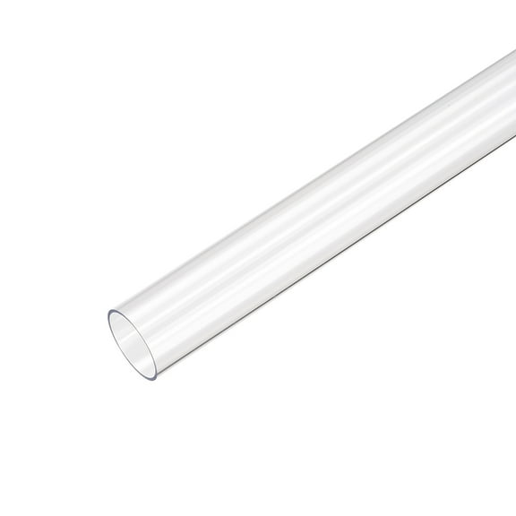 Uxcell Rigid Round Clear Tubing 1/2-inch OD x 1.6ft