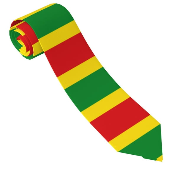 Men'S Rastafari Flag Tie Fashion Causal Printed Necktie