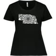 thumbnail image 3 of Inktastic Nebraska Silhouette Mandala Women's Plus Size T-Shirt, 3 of 5