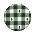 thumbnail image 2 of Bingfone Green White Lumberjack Plaid Spare Tire Cover Weatherproof Universal Wheel Protectors For Rv Camper Travel Trailer Suv Truck 17 Inch, 2 of 9