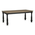 thumbnail image 2 of Furniture of America Millers 78" Solid Wood Rectangle Indoor Dining Table, Black, 2 of 10