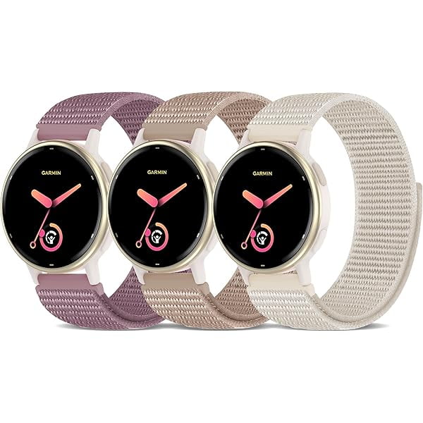 Chenchen 20mm Sport Nylon Band Compatible with Garmin Vivoactive 6/Vivoactive 5/3/3 Music Watch Bands,Soft Lightweiht Adjustable Wristband Strap for Venu/Venu Sq 2 & Forerunner 165/55/245/645 Music