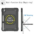 thumbnail image 2 of Allytechgroup Shockproof Case for Apple iPad Pro 11 Inch 2024 M4, with Shoulder Strap Pencil Holder Rotating Stand Handle Kids Friendly Heavy Duty Protection Cover for iPad Pro 11" 2024,Black, 2 of 8