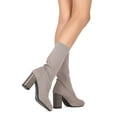 thumbnail image 3 of New Women Indulge Sophie-I Knitted Fabric Mid Calf Block Heel Sock Boot, 3 of 4