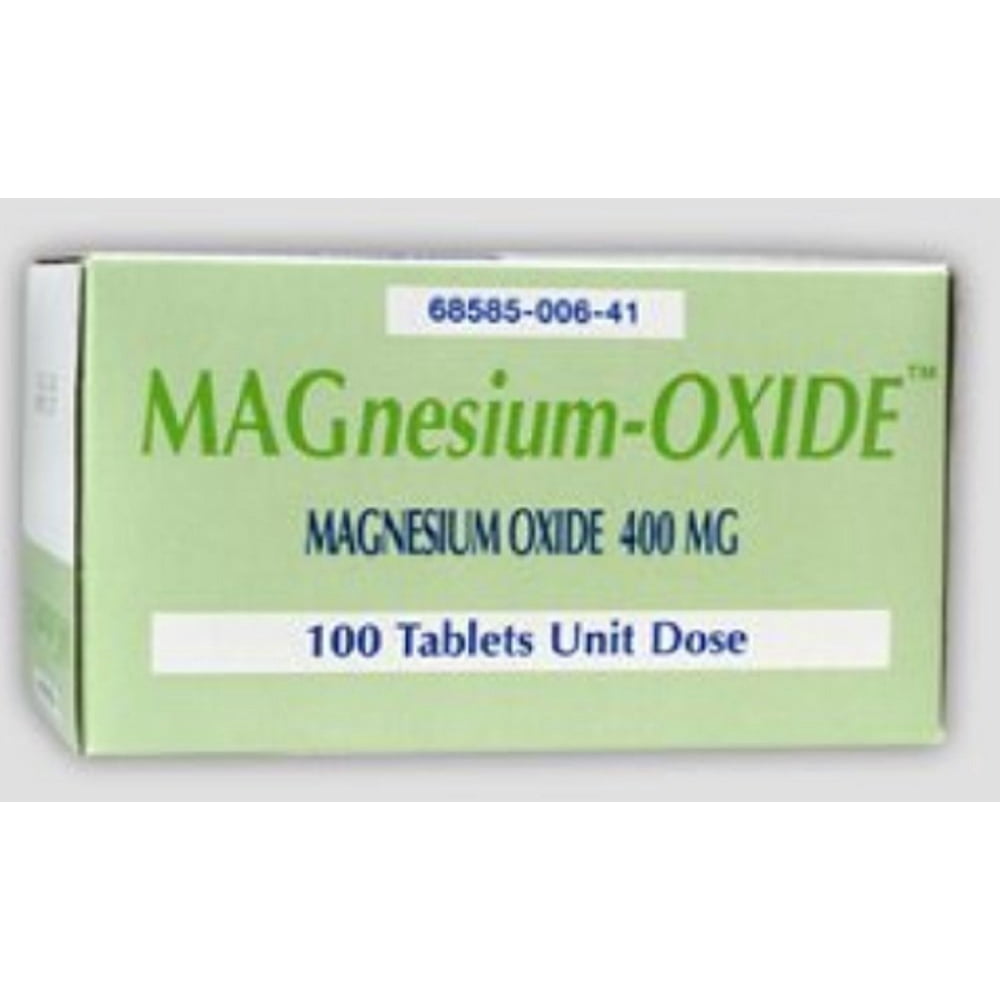 Rising MagnesiumOxide Tablets, 400 mg, 100 Count