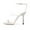 White, variant on XYD Women Gorgeous Ankle Strap Sandals Open Toe Pearl Heels Pumps Wedding Evening Shoes Size 5 Black