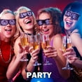 thumbnail image 3 of Leadleds LED Glasses, Bluetooth Connected Smart Glasses, USB Rechargeable Sunglasses for Party, White, 3 of 7
