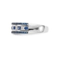 thumbnail image 4 of 7/10 Carat (Ctw) Blue and White Diamond Ring in 14K White Gold, 4 of 6
