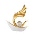 thumbnail image 4 of Estatua de barco, escultura artística, obra de arte, figura de escritorio, figura coleccionable náutica para Blanco 185x8x24cm, 4 of 9
