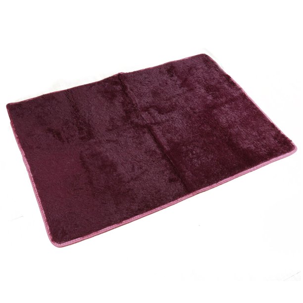Fluffy Rug AntiSkid Shaggy Rug Mat Carpet Burgundy 31.5x47.24inch