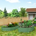 thumbnail image 2 of Outsunny Raised Garden Bed, 6' x 3' x 1' Galvanized Planter Box, Light Green, 2 of 10