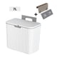 thumbnail image 1 of Cubo de basura Deslizante abierto Macarena Reciclaje estable Portátil Ahorro de espacio compost interior Blanco 7L, 1 of 8