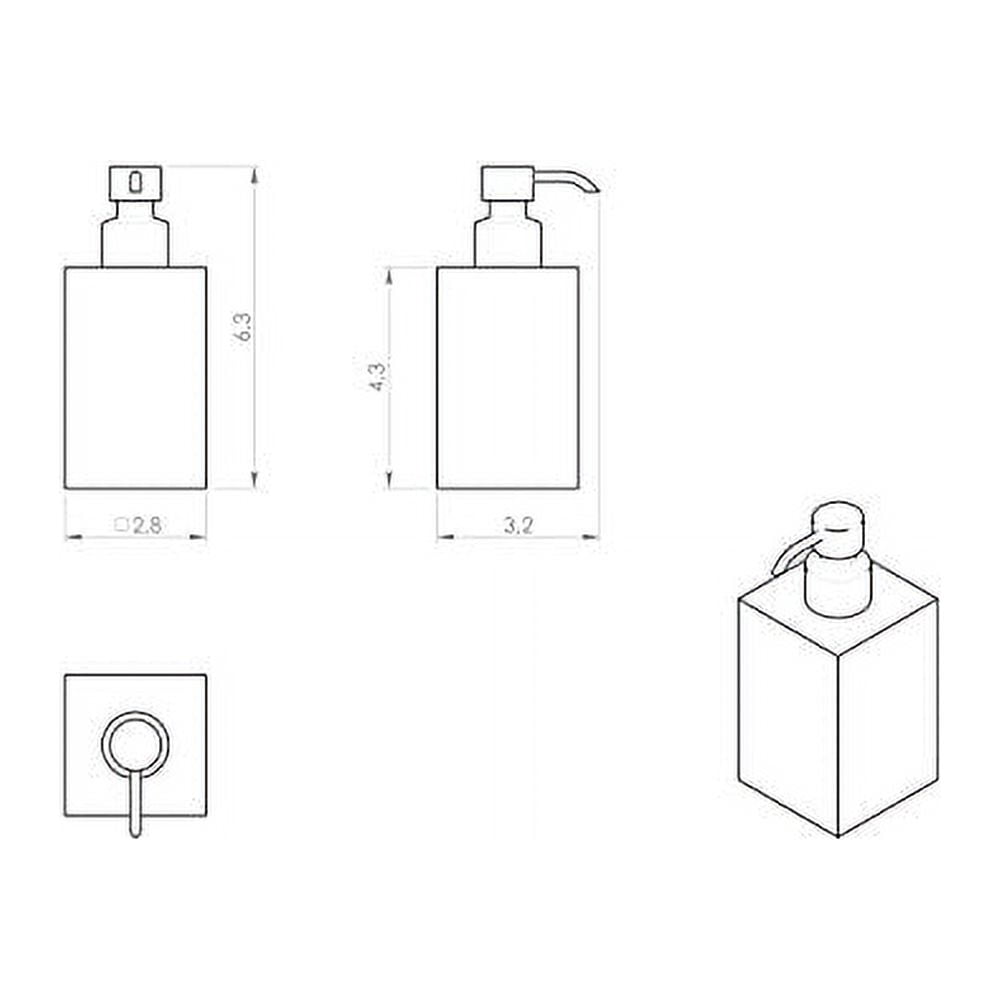 nameeks ra81 gedy collection free standing soap dispenser