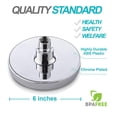 thumbnail image 3 of Fixed Shower Head - High Pressure Rain - Luxury Modern Chrome Look - Easy Tool Free Installation - The Perfect Adjustable Replacement for Your Bathroom Shower Heads, 3 of 5
