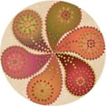 thumbnail image 1 of Ahgly Company Tapis d'Intérieur Lavables à la Machine, Ronds de Pamplemousse de Transition, Ronds de 7 Pi, 1 of 7