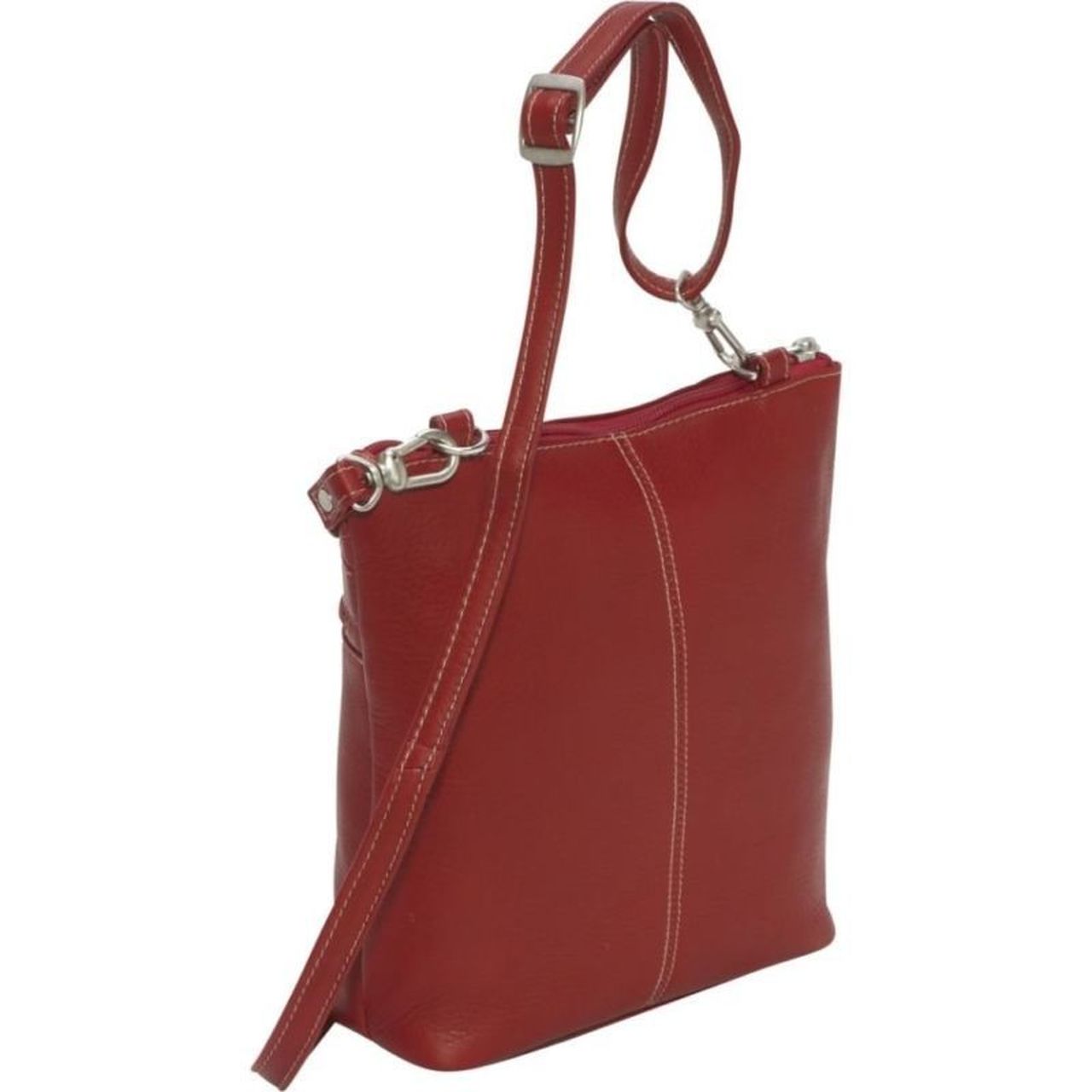 LeDonne  Leather 3-zipper Crossbody Handbag - image 3 of 5