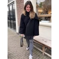 thumbnail image 4 of Fashion Loose Wool Coat With Scarf Women Elegant Pockets Long Sleeve Warm Jacket Lady 2023 Winter Single Breasted Thick Outwear, 4 of 4