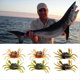 thumbnail image 2 of 6 Uds. Señuelo de Cangrejo Cranka, Cebo de Cangrejo, Señuelo Suave de Cangrejo Simulado 3D con Dobles Afilados para Accesorios de Pesca, Herramientas, 2 of 6