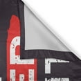 thumbnail image 3 of Ambesonne Hunting Kitchen Curtains, Eat Sleep Hunt, 55"x39", Scarlet Eggplant White, 3 of 3
