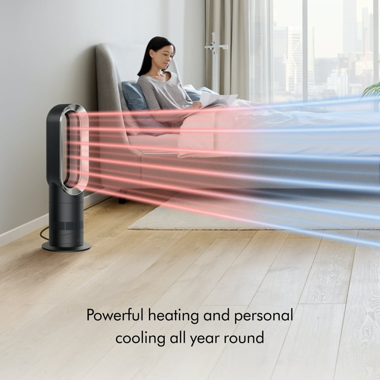 Dyson Hot+Cool Bladeless Jet Focus Fan Heater AM09 | Black Dyson Hot+Cool Bladeless Jet Focus Fan Heater AM09 | Black