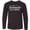 AB-Black, variant on Inktastic From Sacramento California in White Distressed Text Long Sleeve Youth T-Shirt
