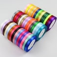 thumbnail image 2 of 25 yardas/rollo (22 metros) cintas de satén para bodas, cumpleaños, fiestas, envoltorios de regalos, Navidad, Halloween, Festival, manualidades DIY, 2 of 4