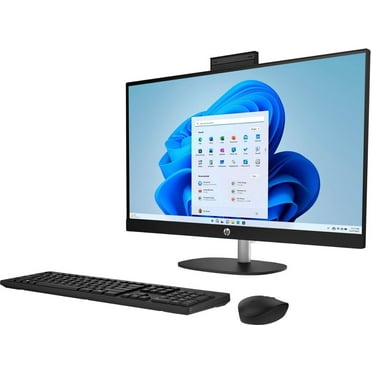HP 27 All-in-One Touch Desktop 4TB SSD 32GB RAM Win 11 PRO (AMD Ryzen 7 with 8 cores and Max Boost to 4.50GHz, 4 TB SSD, 32 GB RAM, 27-inch FullHD Touchscreen) PC Computer Essential Pavilion