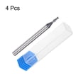 thumbnail image 6 of 2mm Dia 4mm Straight Shank HRC45 Carbide AlTiN Coated 2 Flute Square End Mill 4pcs, 6 of 6