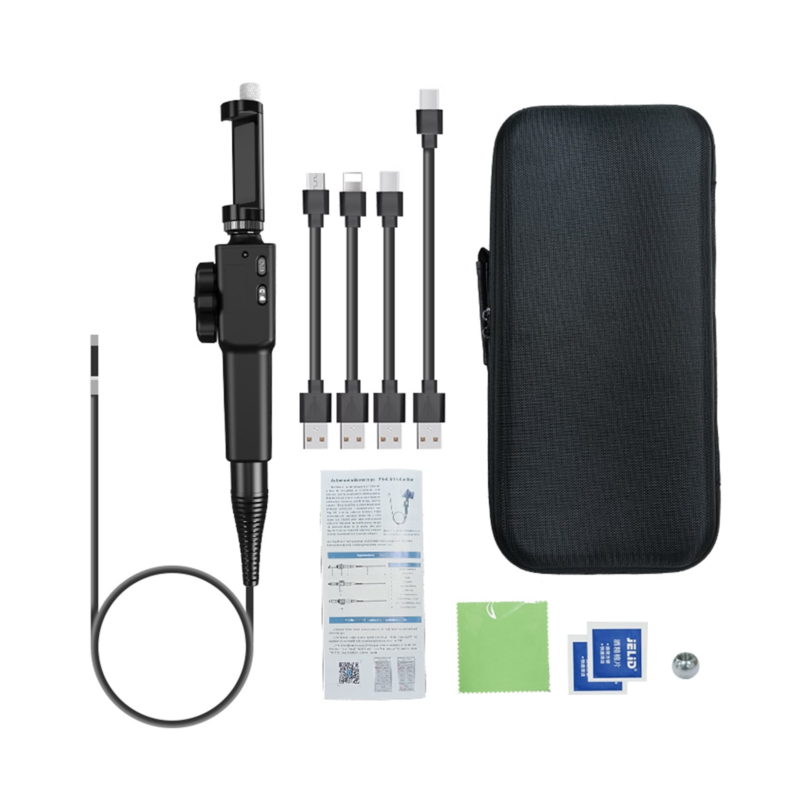 5.5MM/8.5MM Articulating Endoscope Visual Automotive Inspection Camera With 2-Ways &180 Degree Articulates Probe , User-Friendly Borescopes
