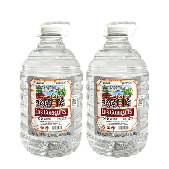 Duo Pack Tequila Los Corrales Blanco Garrafa 5 L Tequila Blanco