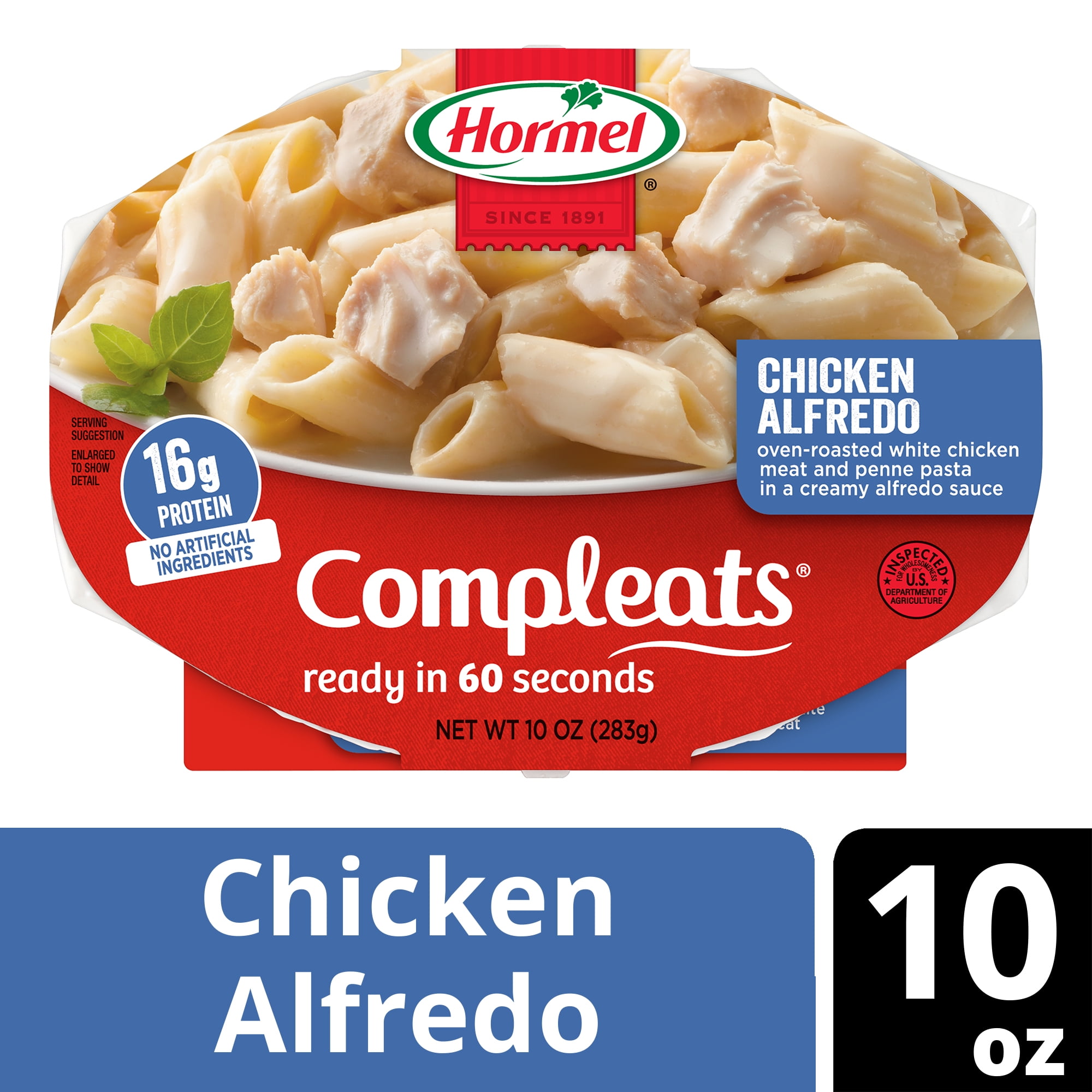HORMEL COMPLEATS Chicken Alfredo Microwave Tray, 10 oz