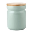thumbnail image 4 of Siruishop Coffee Canister Porcelain Kitchen Canister Tea Storage Food Storage Container green 700ml, 4 of 8