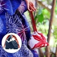 thumbnail image 3 of Cherry Blossom Japanese Drawstring Bag Paquete Boda Kimono Llavero Monedero Hogar Almuerzo Bento Box Almacenamiento de alimentos Totes Púrpura, 3 of 8